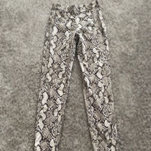 H&M Snakeskin Slacks Pants